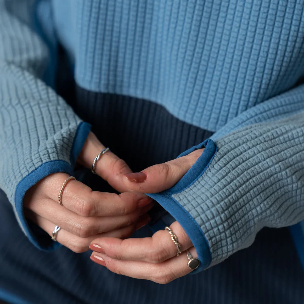 NSP Hardpack Grid Fleece Hoodie and Legacy Fader Beanie Bundle