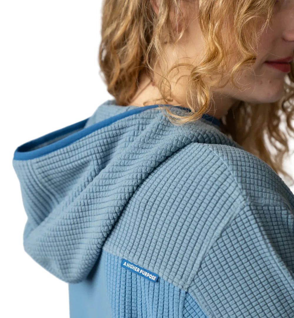 NSP Hardpack Grid Fleece Hoodie and Snowglow Beanie Bundle