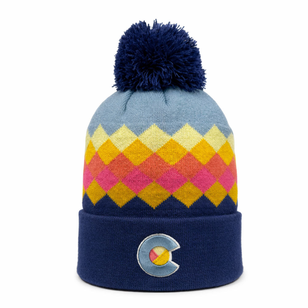 Blue Sky Argyle Mountain Beanie