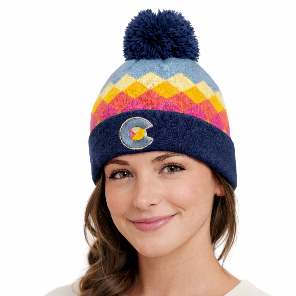 Blue Sky Argyle Mountain Beanie