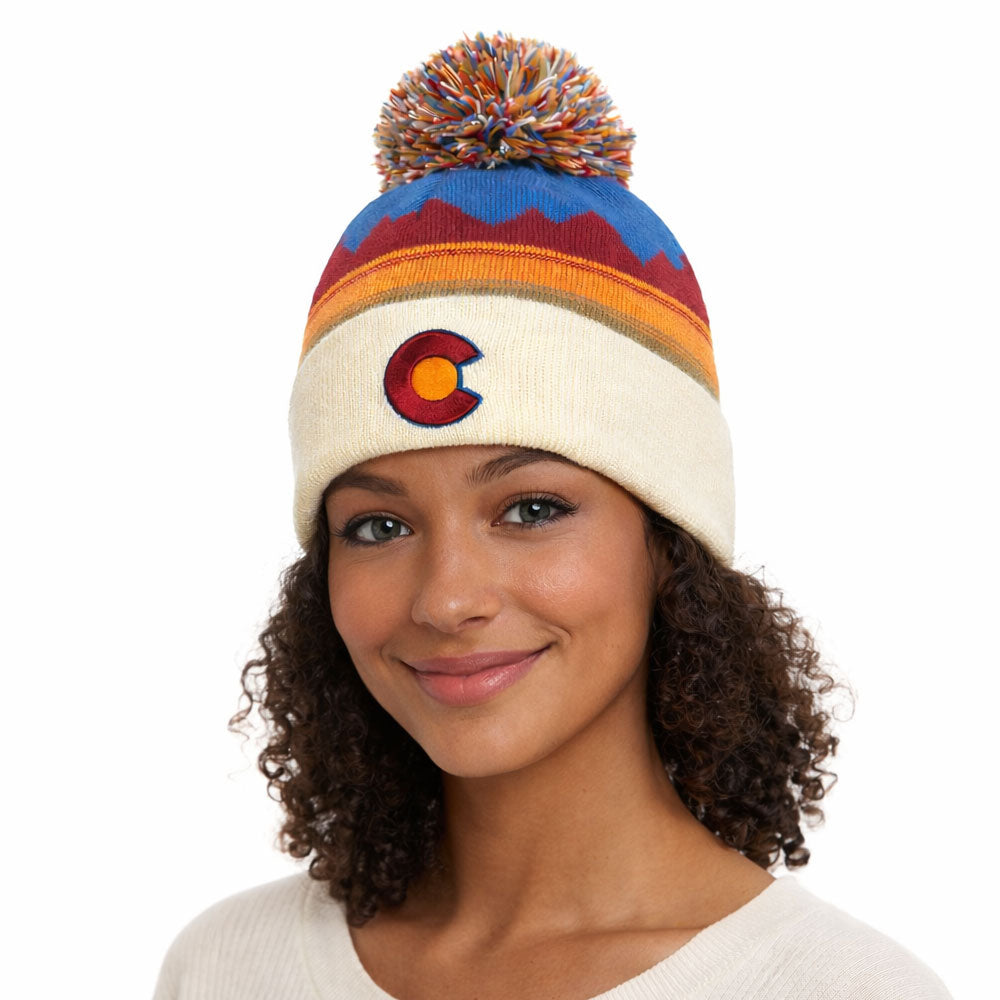 PeakLine Beanie in Cream