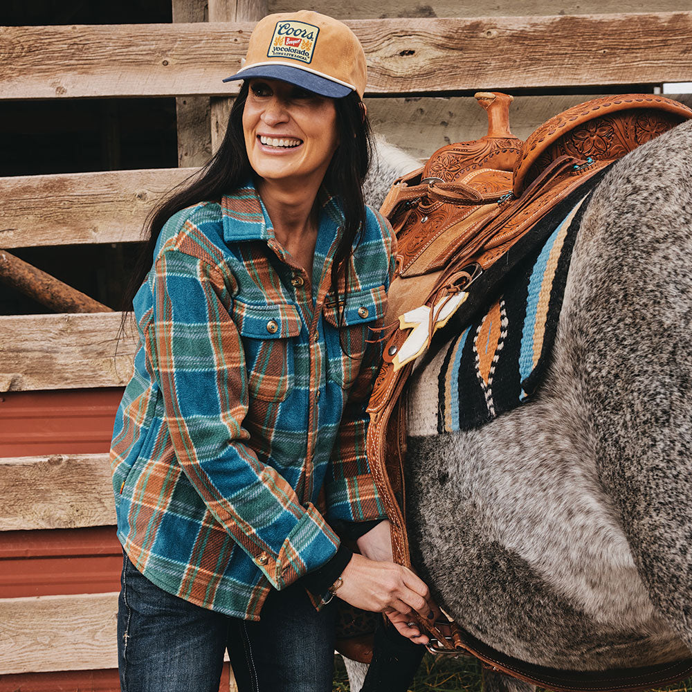 Women's Buena Vista Plaid Fleece Shirt Jacket