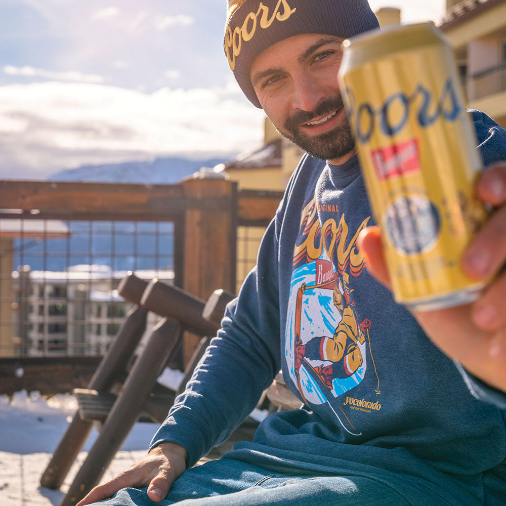 Coors Banquet x YoColorado Unisex On The Slopes Crewneck Sweatshirt - LIMITED EDITION
