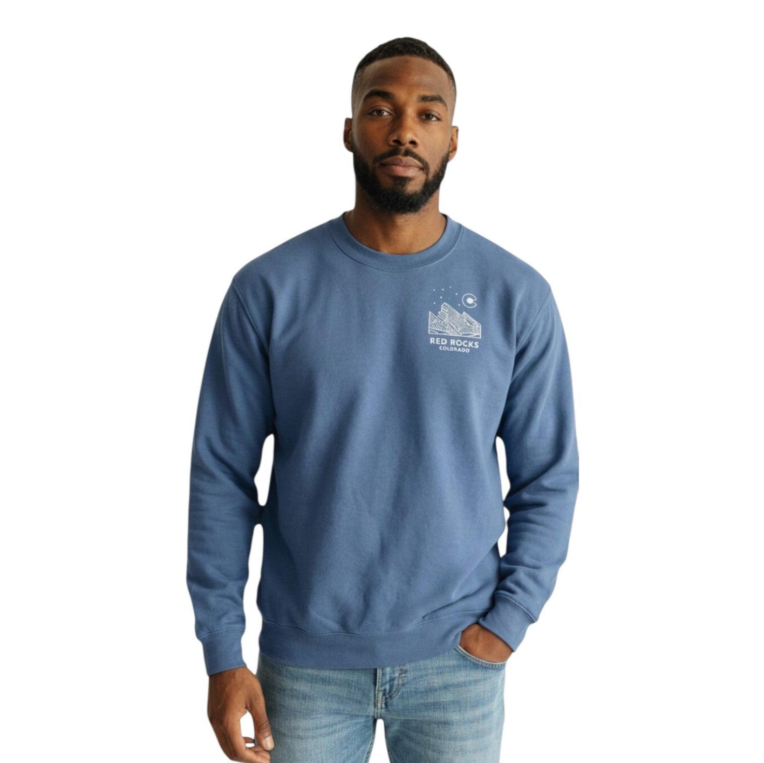 Red Rocks Fader Unisex Crewneck Sweatshirt