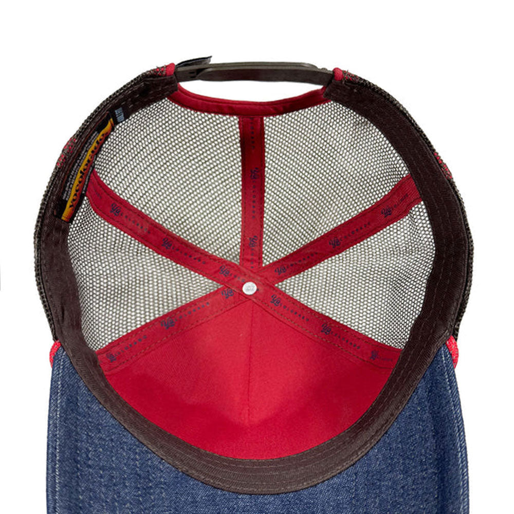 Howdy Golden Denim Trucker Hat