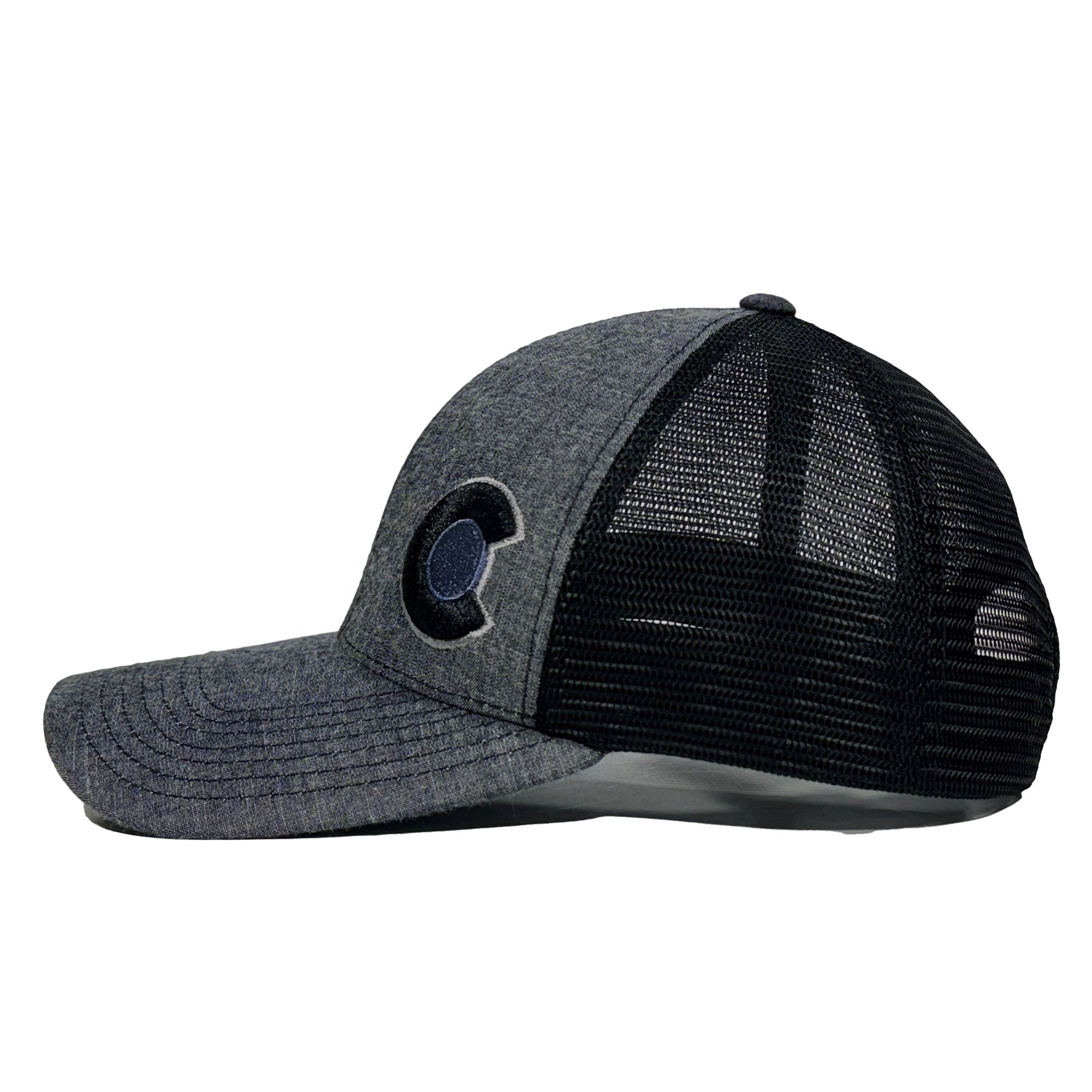 YoColorado Snapback Mesh Trucker Hat Black Purple MONOCHROMATIC COLORADO TRUCKER main image 3