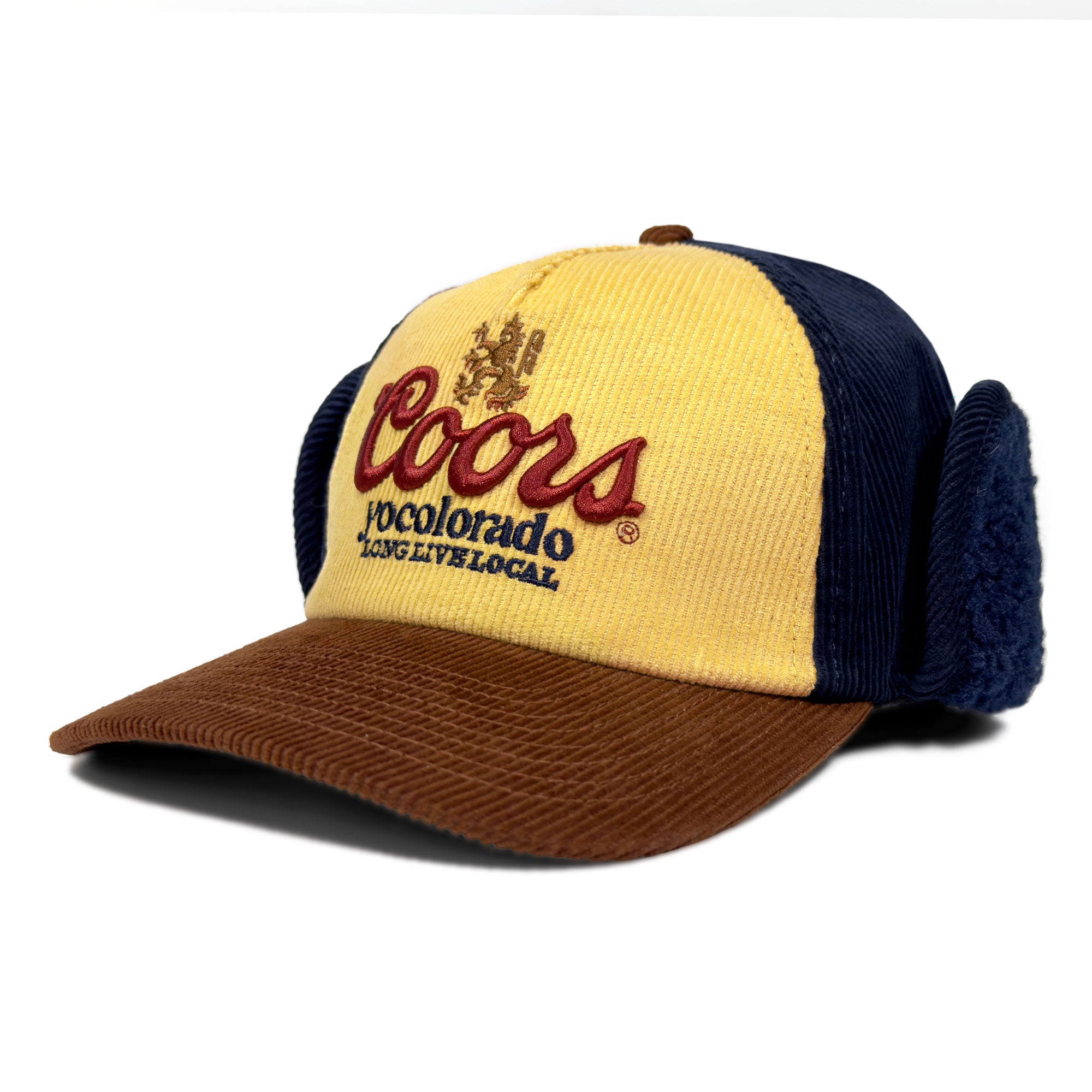 Coors Banquet x YoColorado Tricolor Corduroy Sherpa Hat