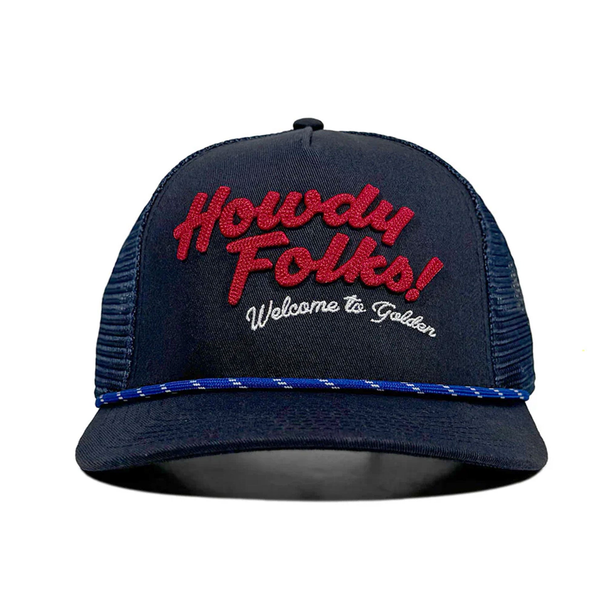 Howdy Golden Navy Trucker Hat