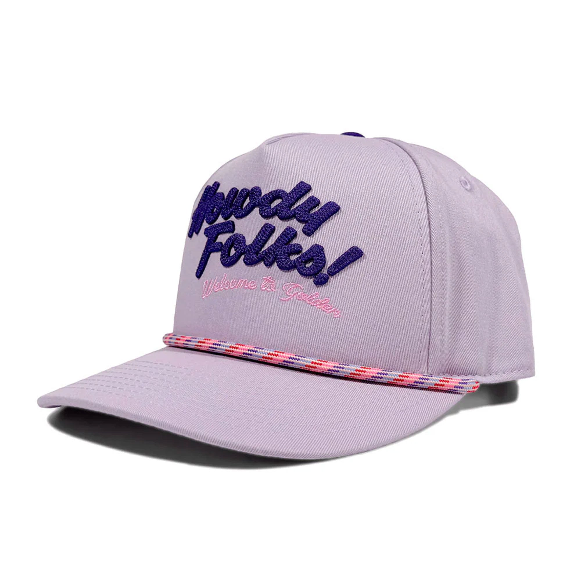 Howdy Golden Purple Trucker Hat