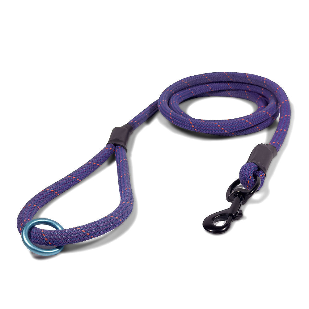 Best Buddy Upcycled Dog Leash - Purple Haze / Red