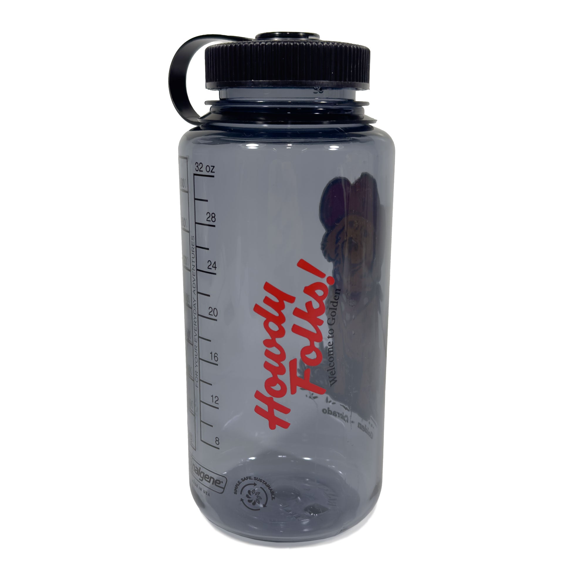 Golden Dog Days Black Nalgene Water Bottle