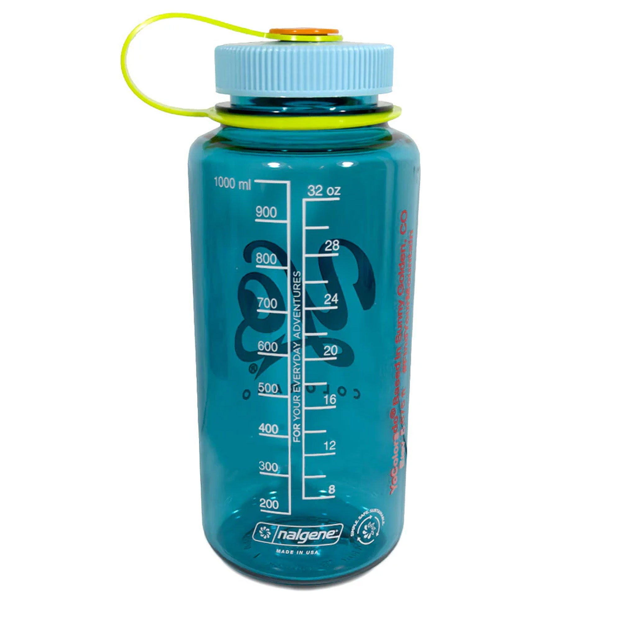 Yo Bolt Logo Blue Nalgene Water Bottle