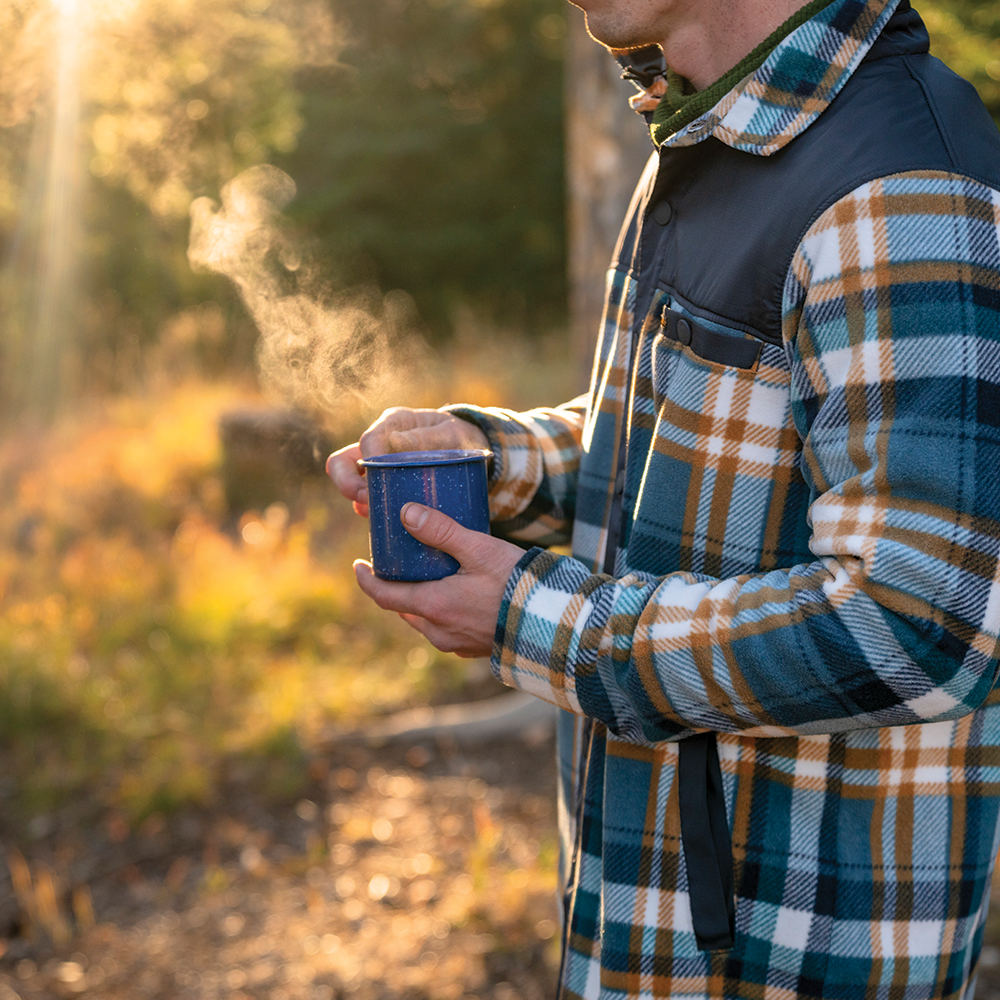 Men's Nomad Fleece Snap Jacket - Plaid - FINAL SALE