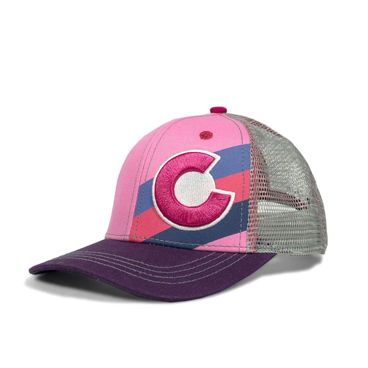 Bundle Set of 2 Colorado CO Dark Gray & Pink‎ Baseball Caps Hats Colorado Rockies New Era 2021 All-Star Game Patch 59FIFTY  main image 2