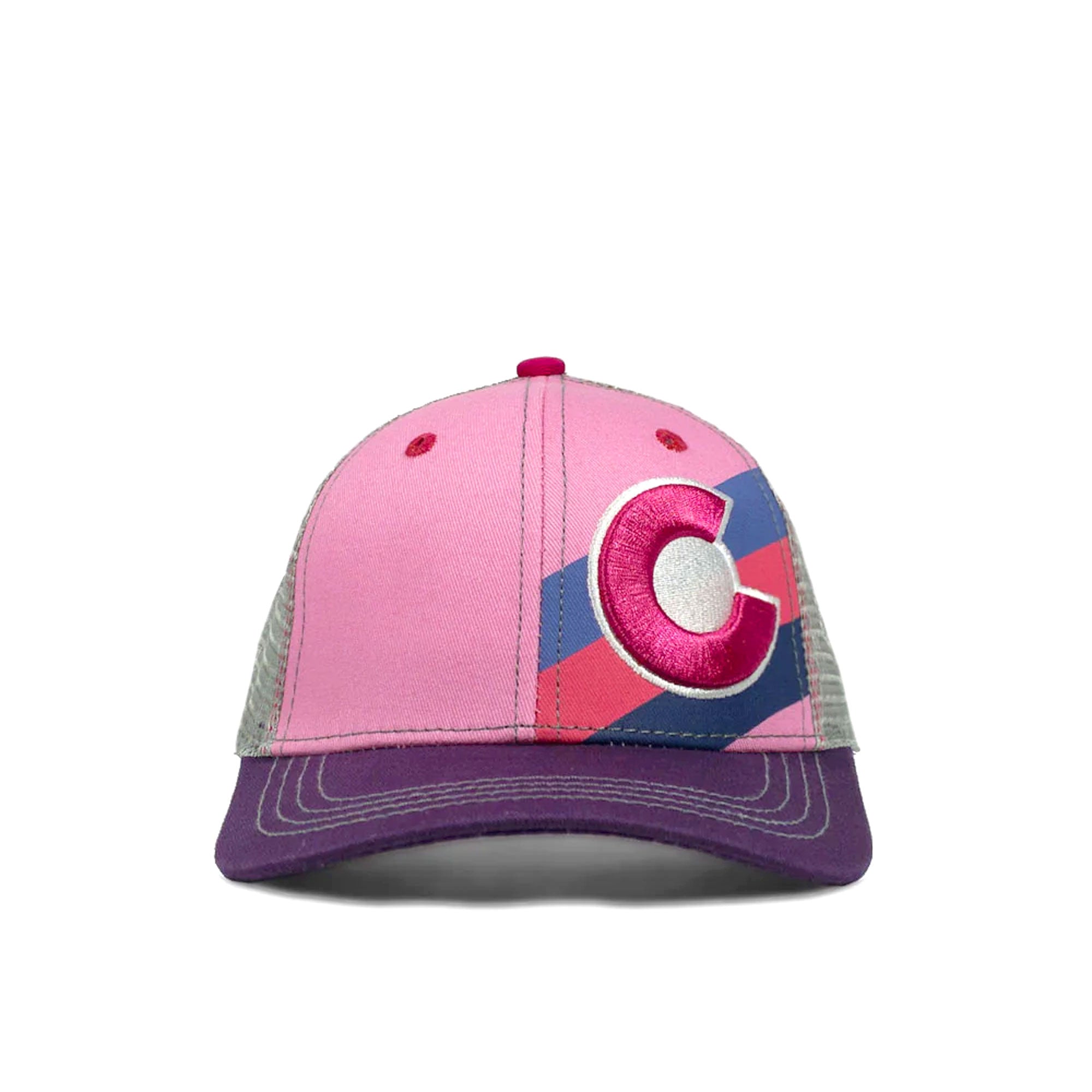 Kids' Incline Colorado Trucker Hat - Pink Berry