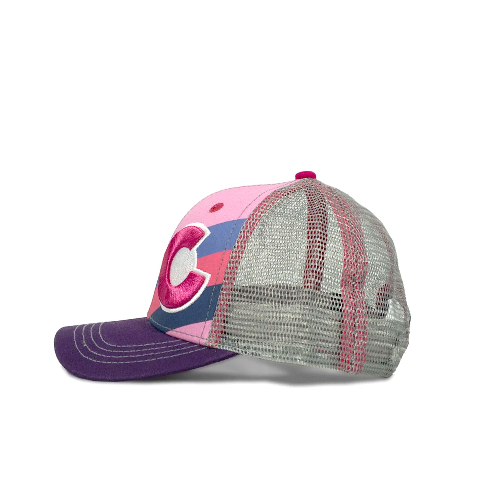 Kids' Incline Colorado Trucker Hat - Pink Berry