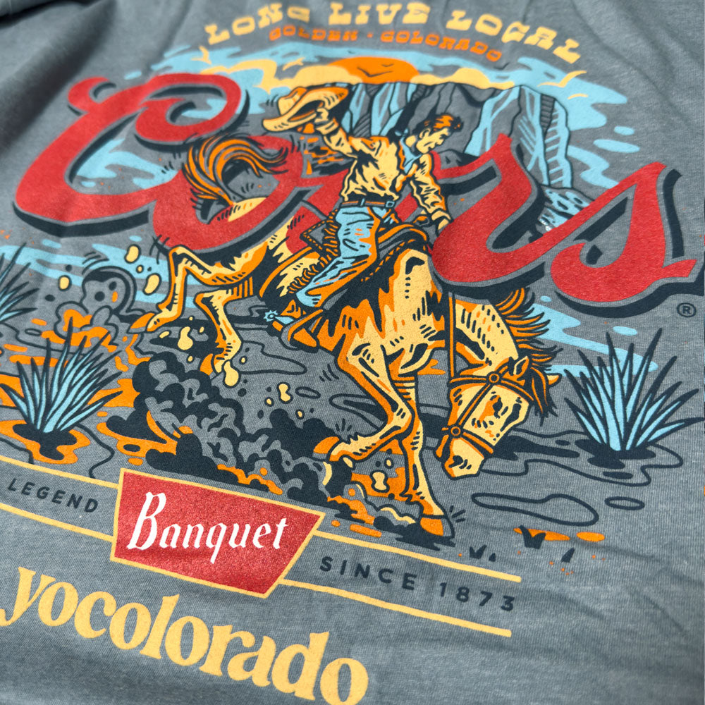 Unisex Coors Banquet x YoColorado Bronco T-Shirt