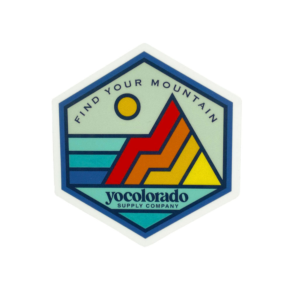 Find Your Mountain Sticker