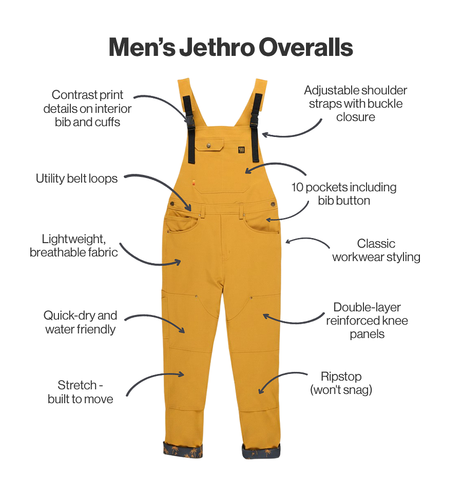 Men's Jethro Goldenrod Yoveralls