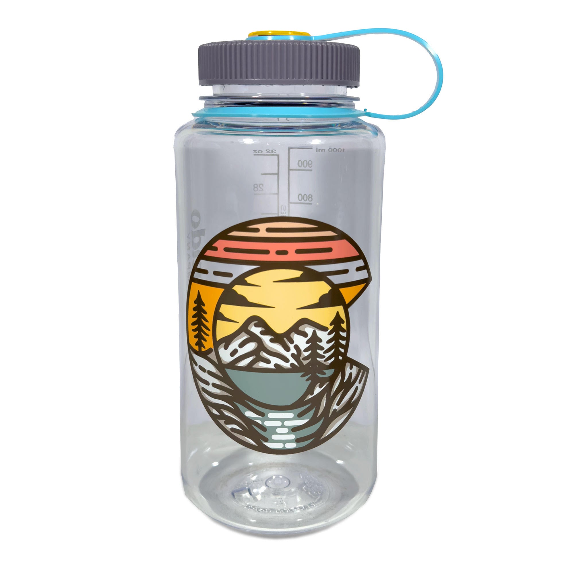 Mountain C Nalgene Water Bottle in Clear