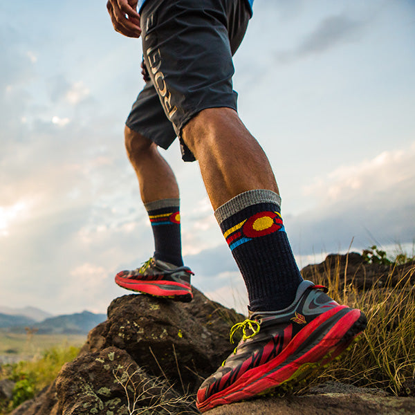 Ouray Colorado Flag Socks