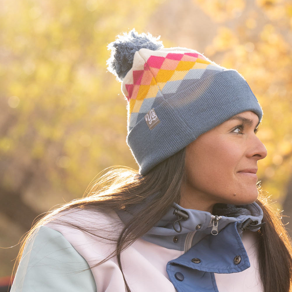 Argyle Colorado Mountain Rainbow Beanie | YoColorado