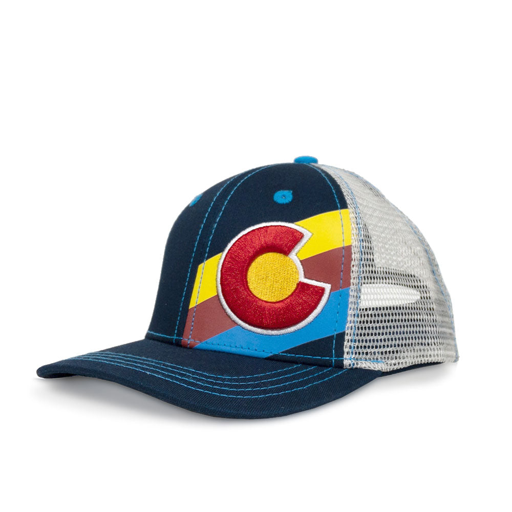 Kids' Incline Colorado Trucker Hat - Classic Navy