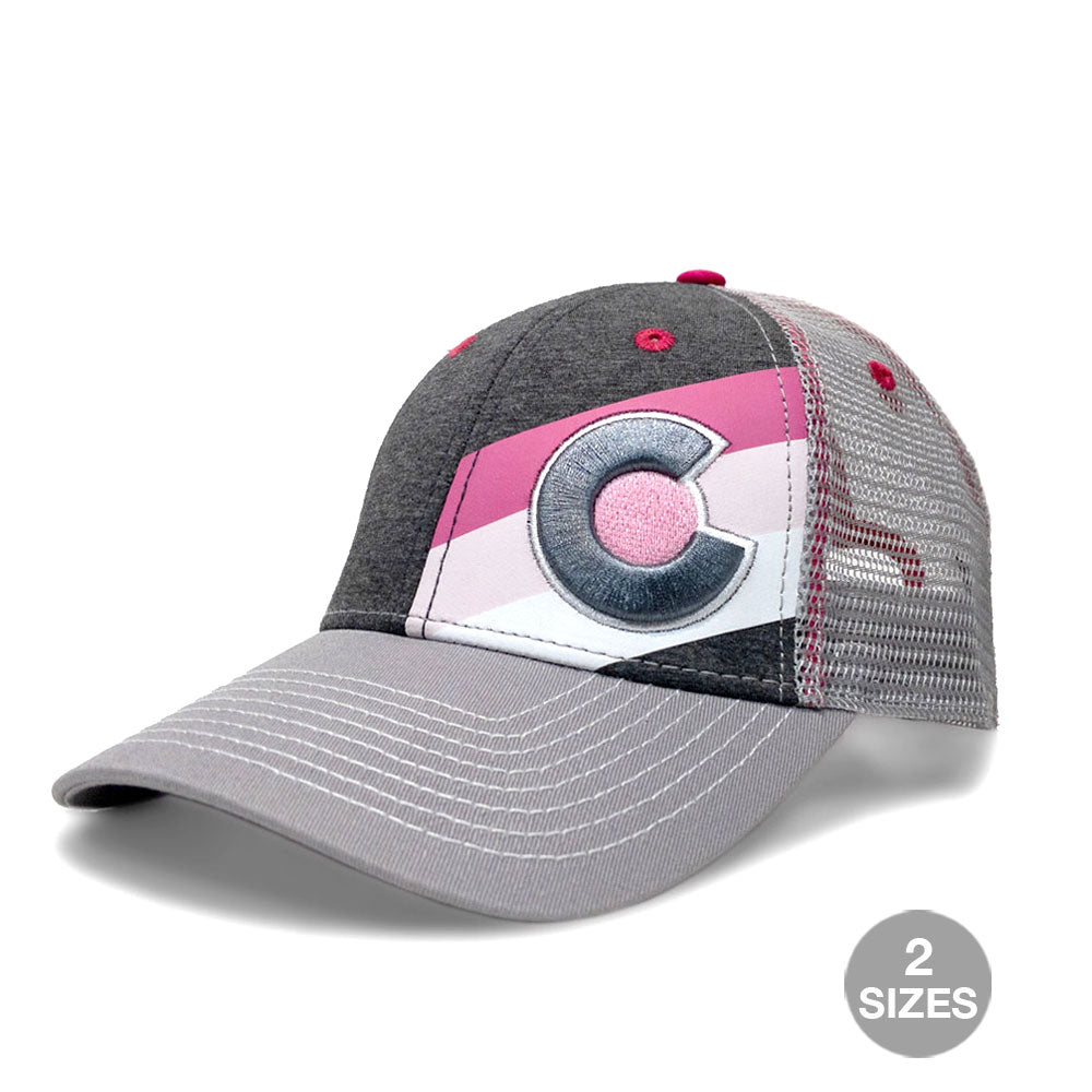 Incline Colorado Trucker Hat - Pink Punk