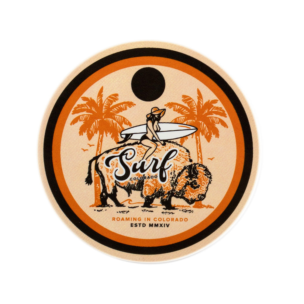 Surf Where You Roam Sticker